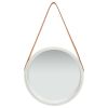 Wall Mirror Silver and brown