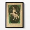 Sagittarius Celestial Light Art Floating Framed Canvas