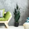 1PC 35.5 inches Indoor and Outdoor Decoration Fake Snake Plant Artificial Plant