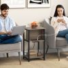 3-Tier End Table with USB Ports & Power Outlets