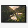 Calla Lily World Floating Framed Canvas