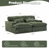Double Chaise Lounge Chair Indoor,Oversized Upholstered Sleeper Cloud Couch,Deep Seat Luxury Sofa Bed,Sectional Sofa Chaise Love-seat