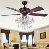 Warehouse of Tiffany Havorand 52-inch 5-blade Ceiling Fan with Crystal Chandelier