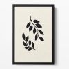 Black Twigs Floating Framed Canvas