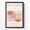 Macaron Print Floating Framed Canvas