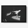 Margot Fonteyn takes a curtain call Floating Framed Canvas