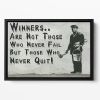 Banksy Winners Are Not Floating Framed Canvas