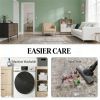 Carpet, floor covering, room carpet, foldable carpet, dark brown blend