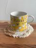Macramé Drink Coasters; (7inch)
