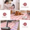 Checkered Washable Rug Runners for Hallways Non Slip,2x7 Black Kitchen Bathroom Runner Rug