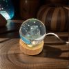 Crystal Ball Lamp -Transparent Sphere Refracts Light, Dreamy and Brilliant When Lit, Adding Romantic Atmosphere to the Space