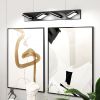 Modern Chrome LED Vanity Light, 4-Lights Wall Sconce for Bathroom and Mirror, Sleek Minimalist Design, Energy-Efficient, Easy to Install