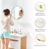 Black Round Wall Mirror 20-30 Inch, Bathroom Mirrors for Over Sink, Circle Mirror for Bathroom, Entryway, Bedroom, Vanity