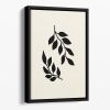 Black Twigs Floating Framed Canvas